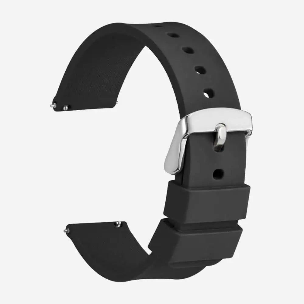 Black Silicone Strap